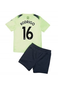 Manchester City Rodri Hernandez #16 Babytruitje 3e tenue Kind 2022-23 Korte Mouw (+ Korte broeken)